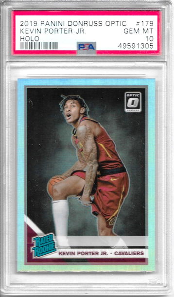 2019-20 Panini Donruss Optic #179 Kevin Porter Jr. Rated Rookie Holo Prizm Silver RC PSA 10 GEM MINT REFRACTOR