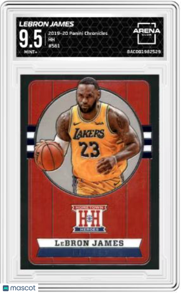 2019-20 Panini Chronicles LeBron James #561 Hometown Heroes Arena Club 9.5