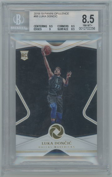 Luka Doncic 2018 Opulence RC 4/39 BGS 8.5