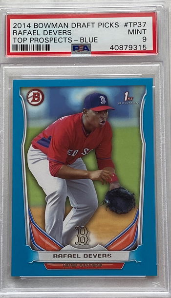 Rafael Devers Bowman Draft Picks - Blue /399