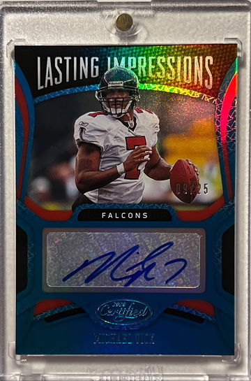 2020 Panini Certified Football /25 Michael Vick Lasting Impressions Auto
