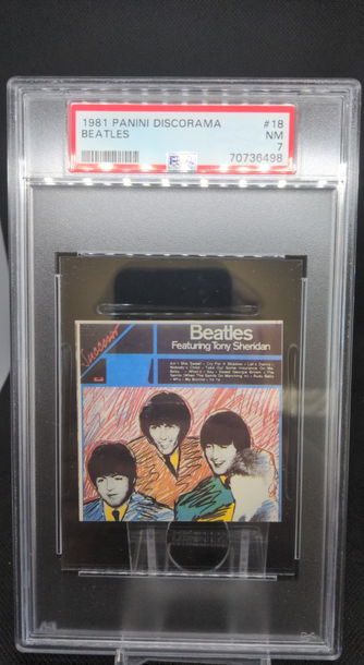 1981 Panini Discorama #18 The Beatles PSA 7