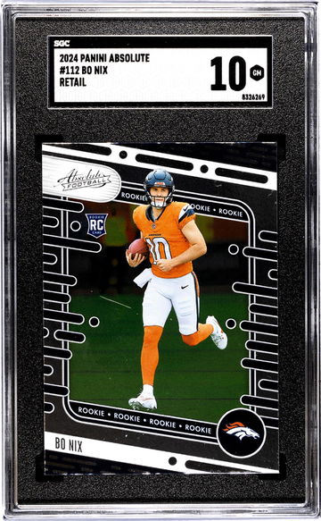 2024 Panini Absolute #112 Bo Nix Retail SGC 10