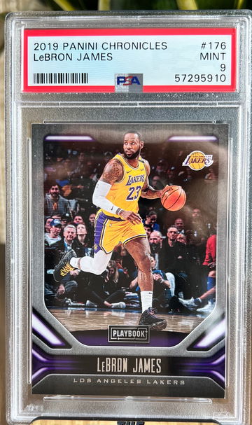 LEBRON JAMES 2019-20 Panini Chronicles Playbook #176 PSA MINT 9 Los Angeles 🐐📈
