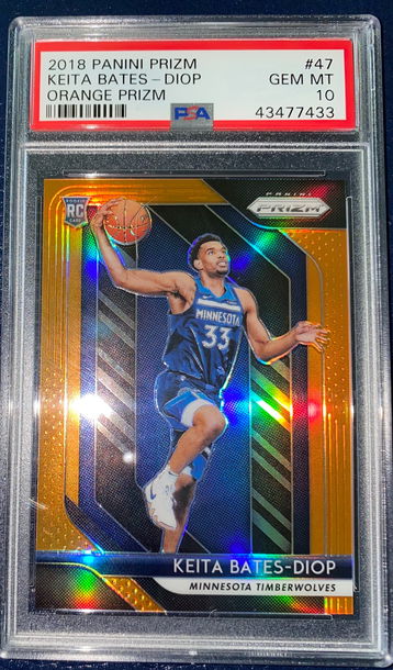Keita Bates-Diop 2018-19 Panini Prizm #47 Orange Prizm 22/49