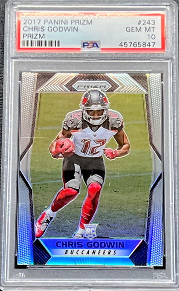 2017 Chris Godwin Panini Prizm Silver  #243 PSA 10 GEM MT