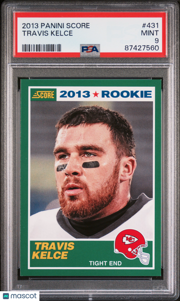 2013 Panini Score Travis Kelce #431 Rookie PSA 9