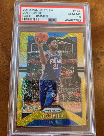 Joel embiid prizm gold shimmer