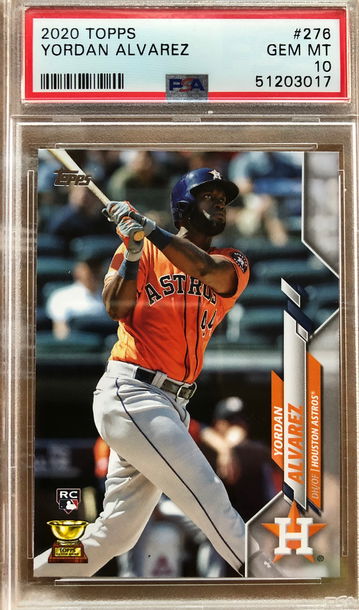 2020 Topps Yordan Alvarez PSA 10