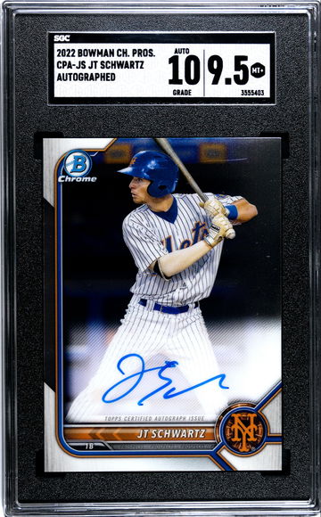 2022 Bowman Chrome JT Schwartz CPA-JS Auto