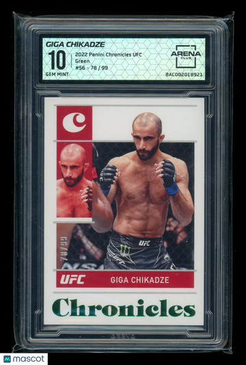 2022 Panini Chronicles UFC Green Giga Chikadze #56 /99 Arena Club 10