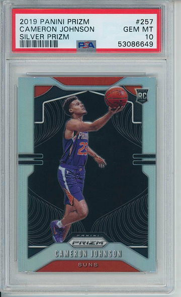 2019 Panini Prizm Cameron Johnson Silver PSA 10 Gem-Mint
