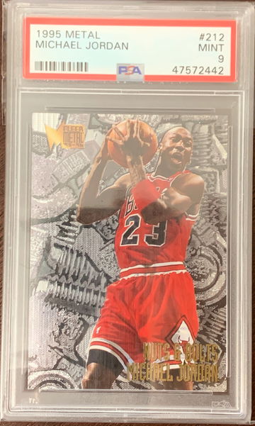 1995 Metal Michael Jordan PSA 9
