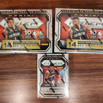 2020 Panini NBA Prizm Mega Box (2) + Blaster Box