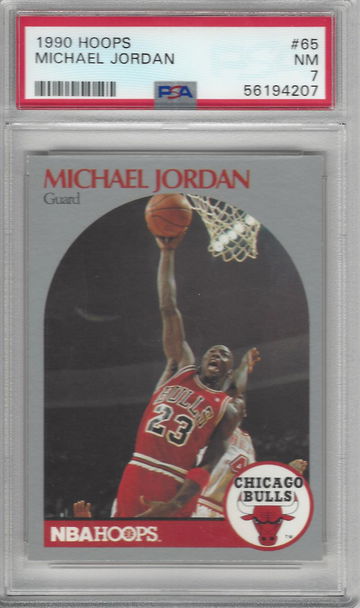 1990 Hoops Michael Jordan #65 PSA 7