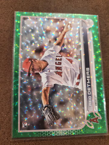 REID DETMERS 2022 TOPPS GREEN FOIL ROOKIE #'D/499