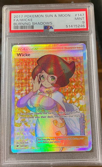 2017 Pokémon Burning Shadows Wicke PSA 9