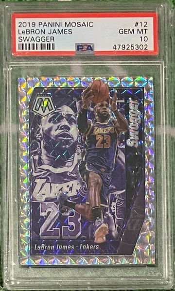 Lebron James 2019 Mosaic Swagger PSA 10
