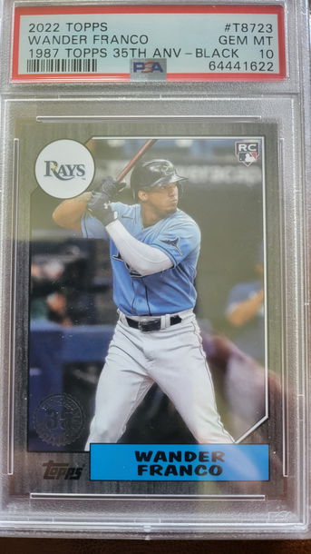 2022 Topps WANDER FRANCO 35TH BLACK PSA 10  #D/299