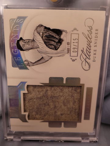 2021 Flawless Duke Snider Legends Material 9/15