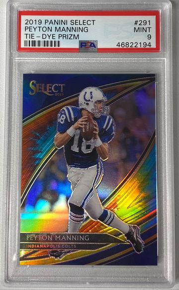 2019 Select Peyton Manning Tie Dye PSA 9