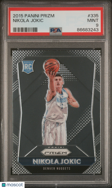 PSA 9 2015 Panini Prizm Nikola Jokic Rookie #335