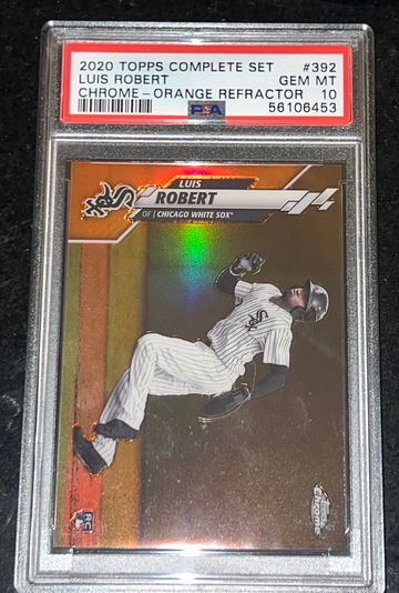 2020 Topps Chrome Complete Set Orange Refractor Luis Robert RC 7/25 PSA 10
