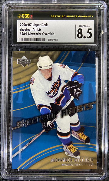 2006-07 Upper Deck Shootout Artists Alex Ovechkin CSG 8.5 POP 2 Non Higher!!