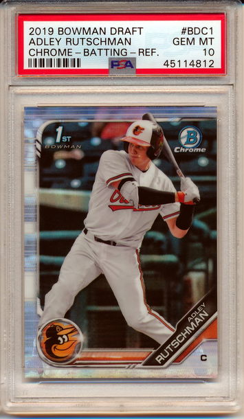 2019 Bowman Chrome Adley Rutschman Refractor PSA 10