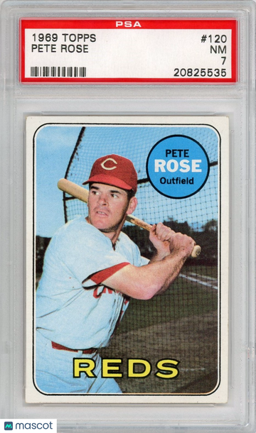 1969 Topps Pete Rose #120 PSA 7 P1373