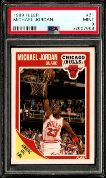 1989 Fleer #21 Michael Jordan PSA 9 MINT