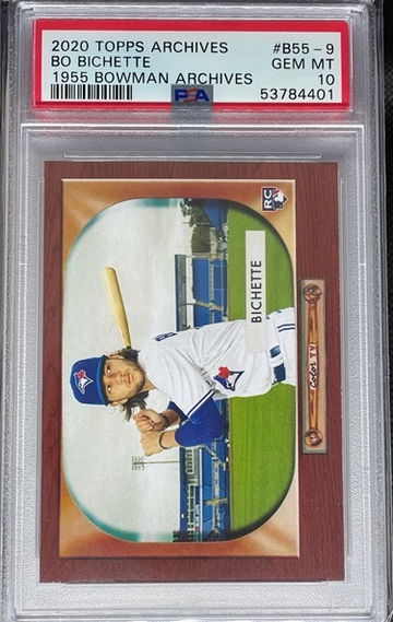 PSA 10 2020 Topps Archives Bo Bichette 1955 Bowman Archives #B55-9 RC Low Pop