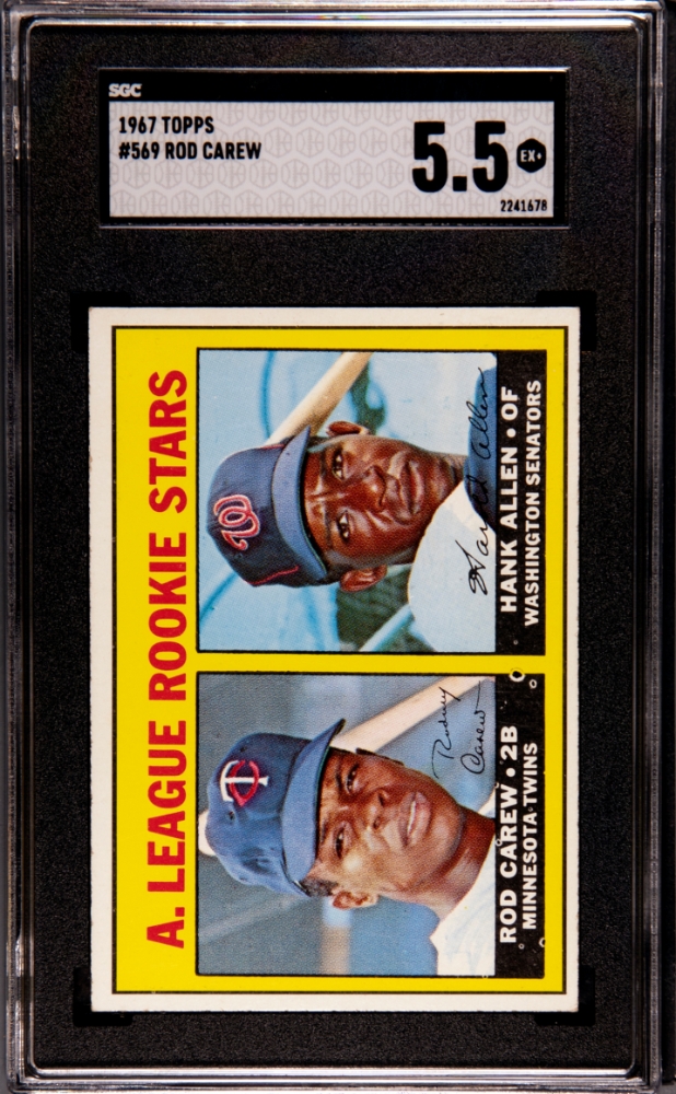 1967 Topps Baseball #569 Rod Carew SGC 5.5