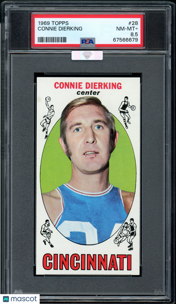 1969 Topps Connie Dierking #28 MBA Silver PSA 8.5