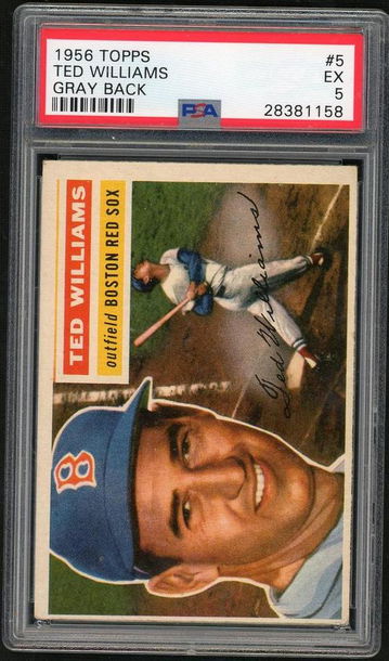 1956 Topps Ted Williams #5 PSA 5