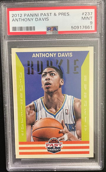 2012 Panini Past and Present Anthony Davis PSA 9