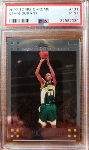 2007 Topps Chrome Kevin Durant Psa 9 Mint