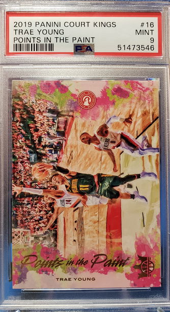 Trae Young 2019 Court Kings Points In The Paint PSA 9 Atlanta Hawks