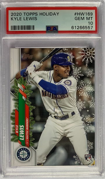 2020 Topps Holiday Kyle Lewis PSA 10