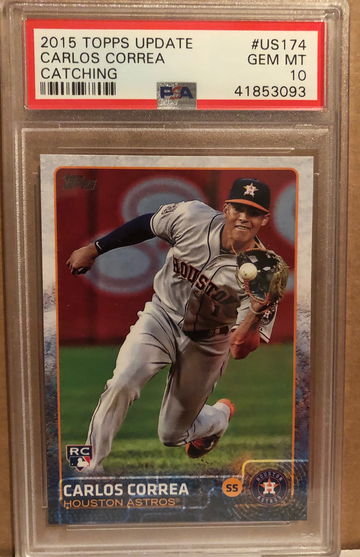 Carlos Correa 2015 Topps Update Rookie Card PSA 10