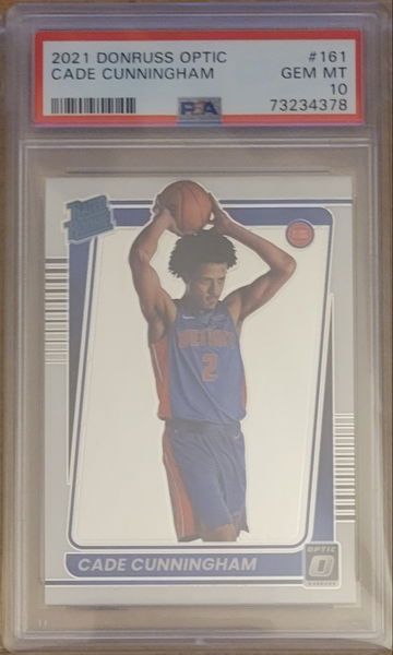 2021 Donruss Optic Cade Cunningham PSA 10 Gem MT