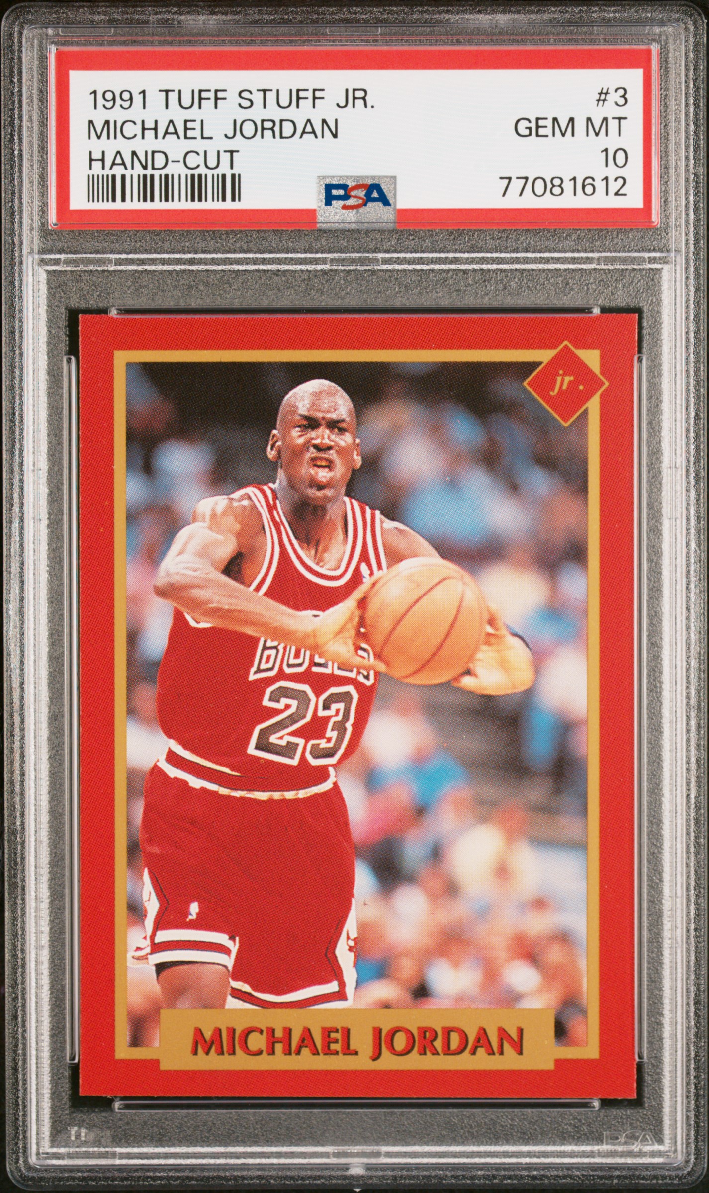 Michael Jordan 1991 Tuff Stuff JR. #3 PSA 10
