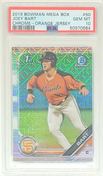 2019 Bowman Mega Box Joey Bart SP RC #50 PSA 10