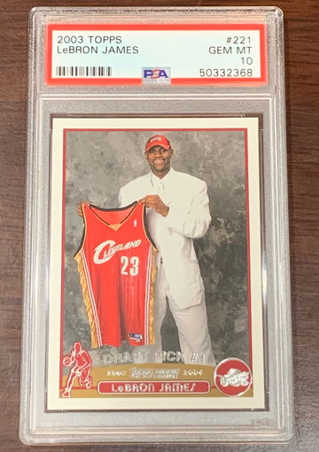 2003 Topps Lebron James PSA 10