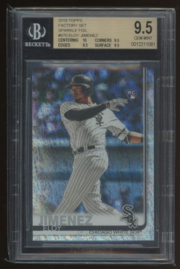 2019 Topps Foilboard Sparkle Foil Eloy Jimenez BGS 9.5