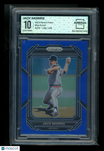 2023 Panini Prizm Blue Prizm Jack Morris #274 /149 Arena Club 10