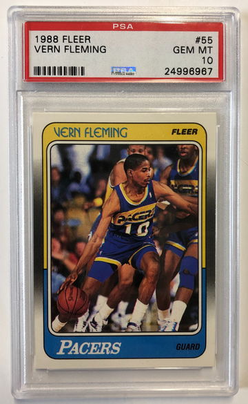 1988 Fleer Vern Fleming PSA 10 #55