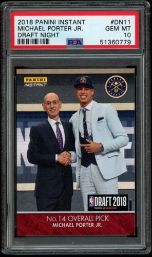 2018 Panini Instant Draft Night #DN11 Michael Porter Jr. PSA Gem Mint 10
