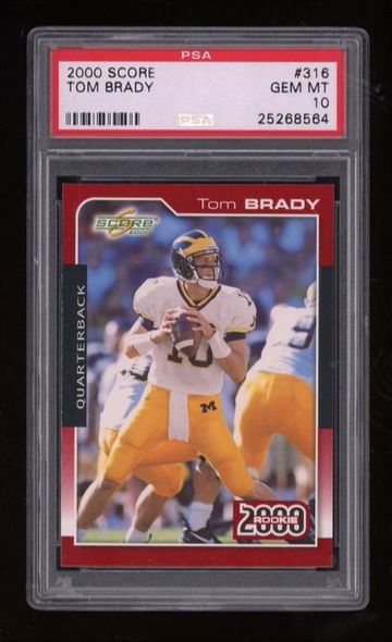 2000 SCORE TOM BRADY PSA 10 (POP 31)