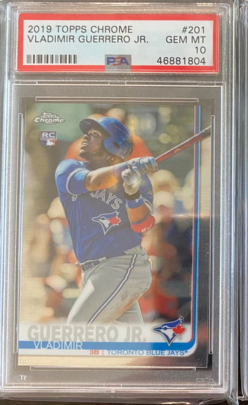 VLADIMIR GUERRERO JR 2019 TOPPS CHROME PSA 10 RC